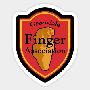 Greendale Finger Association 2 Sticker